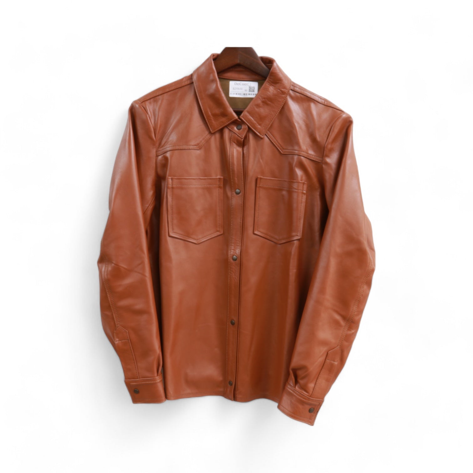 Aurora Women's Camel Leather Camisole