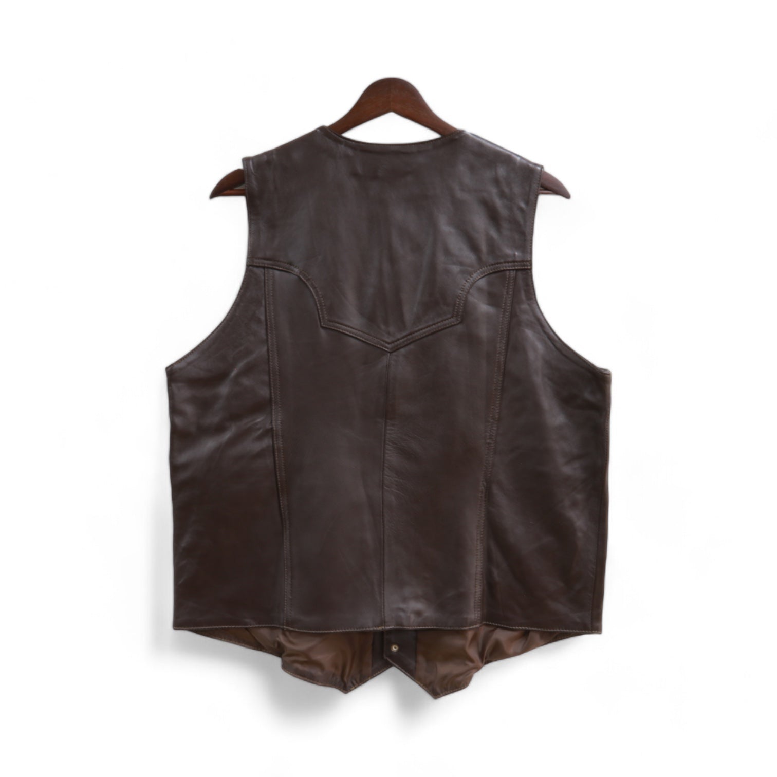 Lorenzo Men's Brown Leather Vest