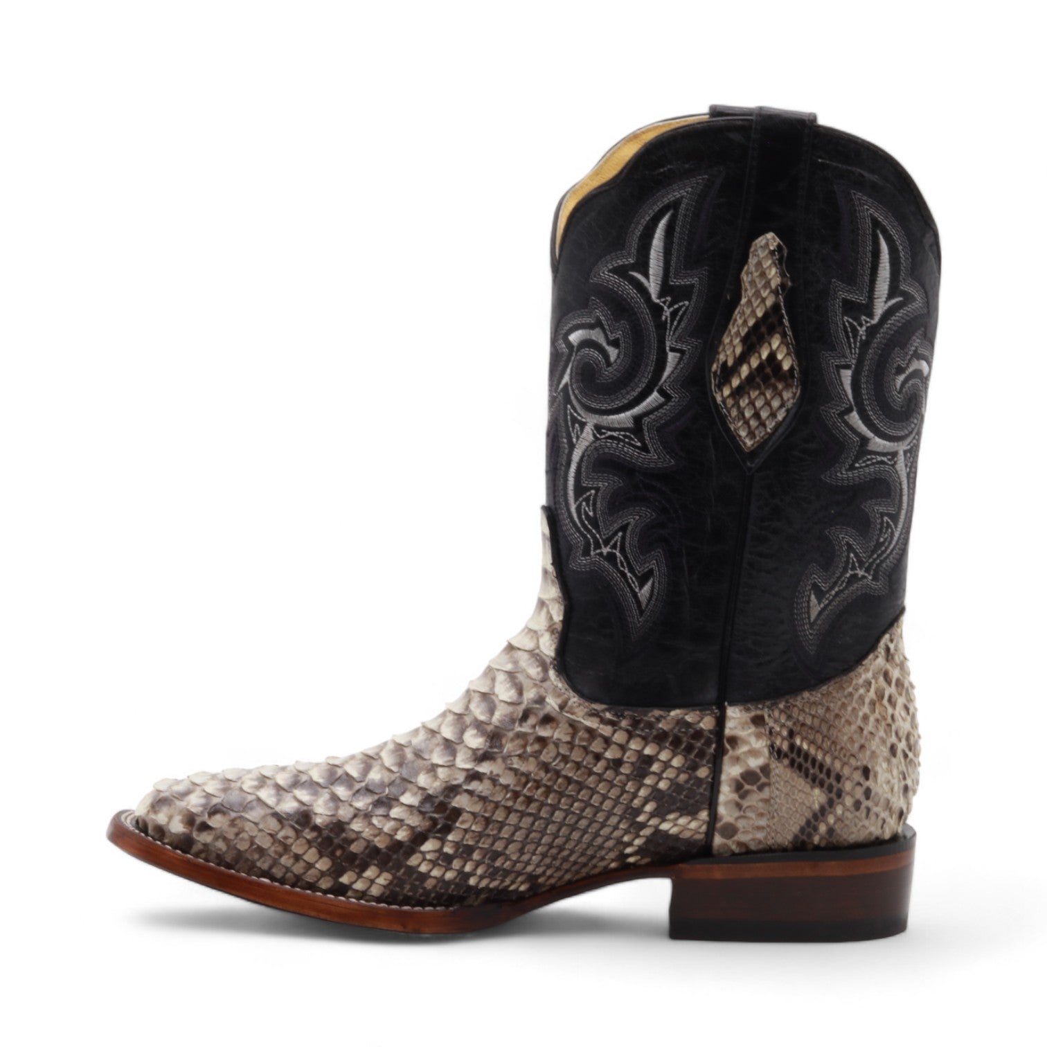 Rocco Men's Natural Python Exotic Leather Boots