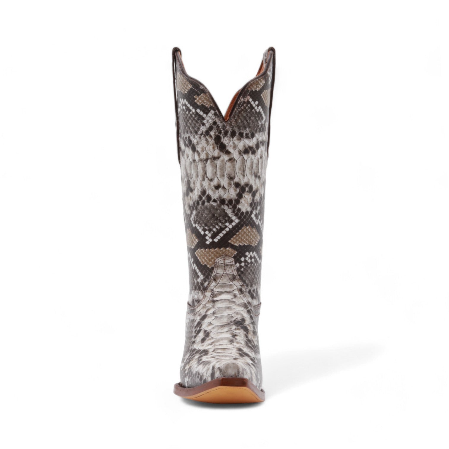 Lyra Women's Natural Snake Print Leather Boots