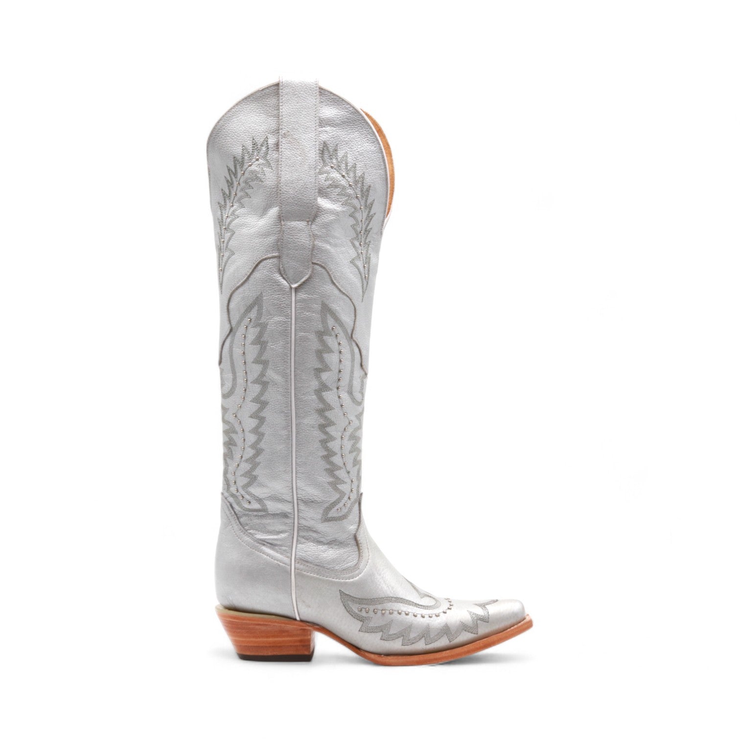 Jude Women's Silver Leather Boots