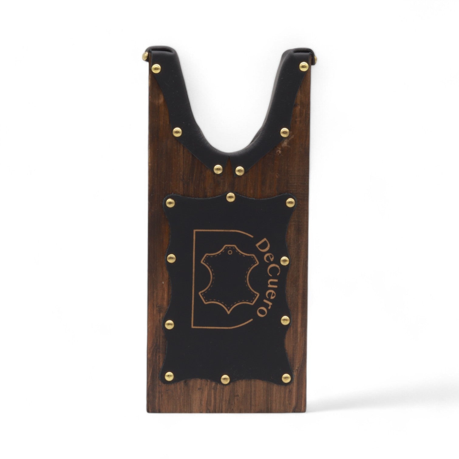 DeCuero's Pine Wood & Black Leather Boot Jack