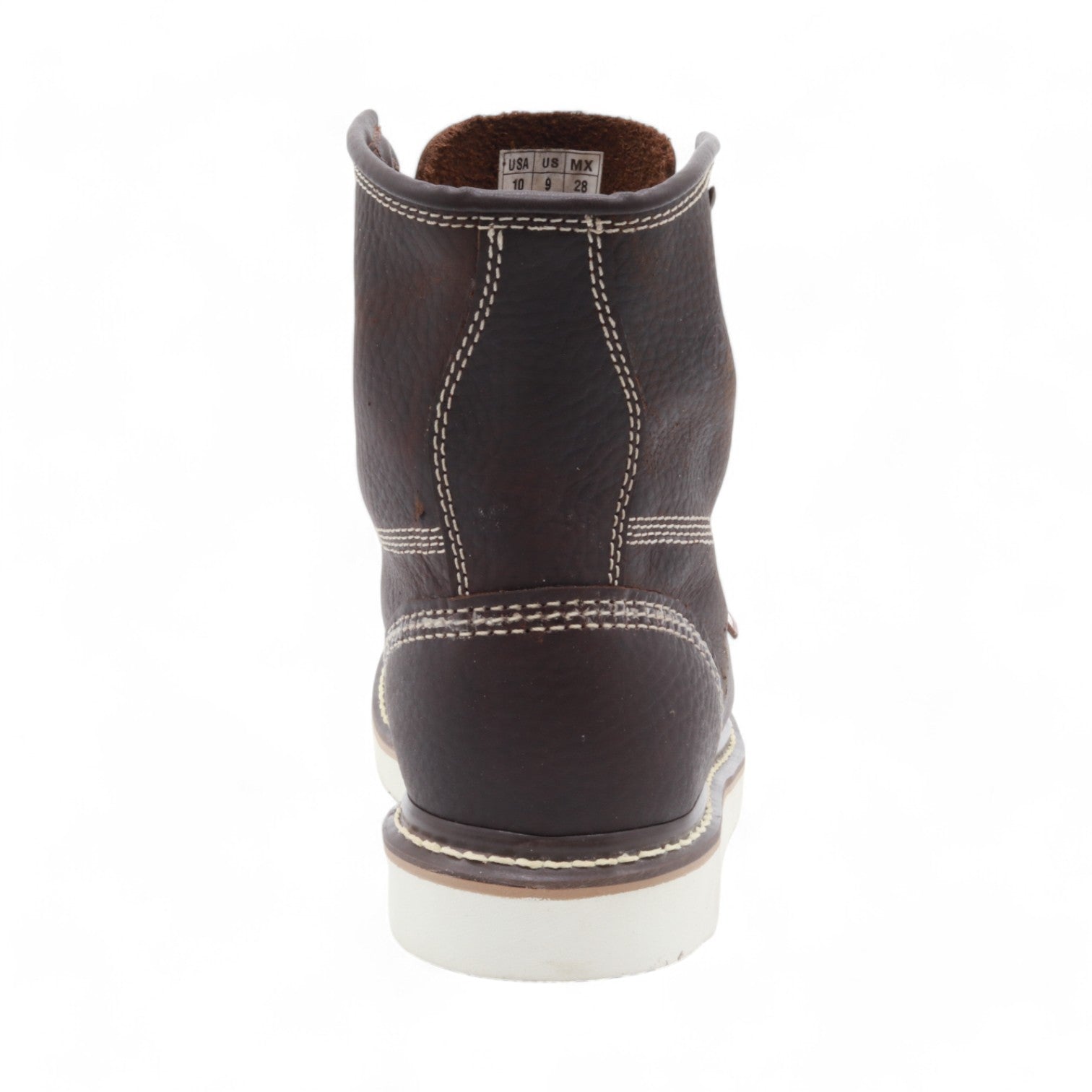 Napa Men's Dark Brown Leather Composite Safety Toe Boots