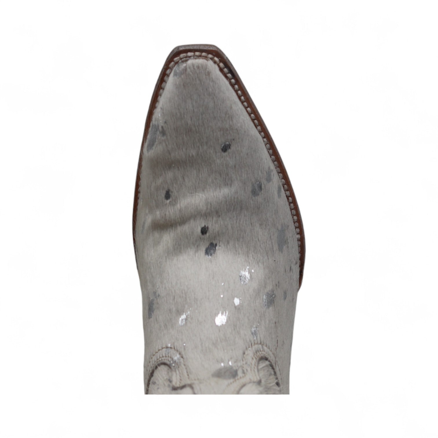 Lauren Women's White Hair Leather Boots