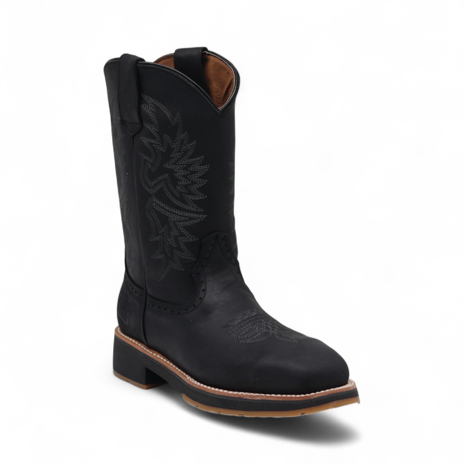 Mack Men's Black Leather Steel Toe Boots