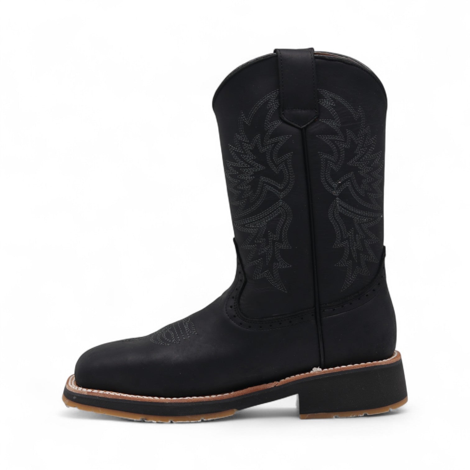 Mack Men's Black Leather Steel Toe Boots