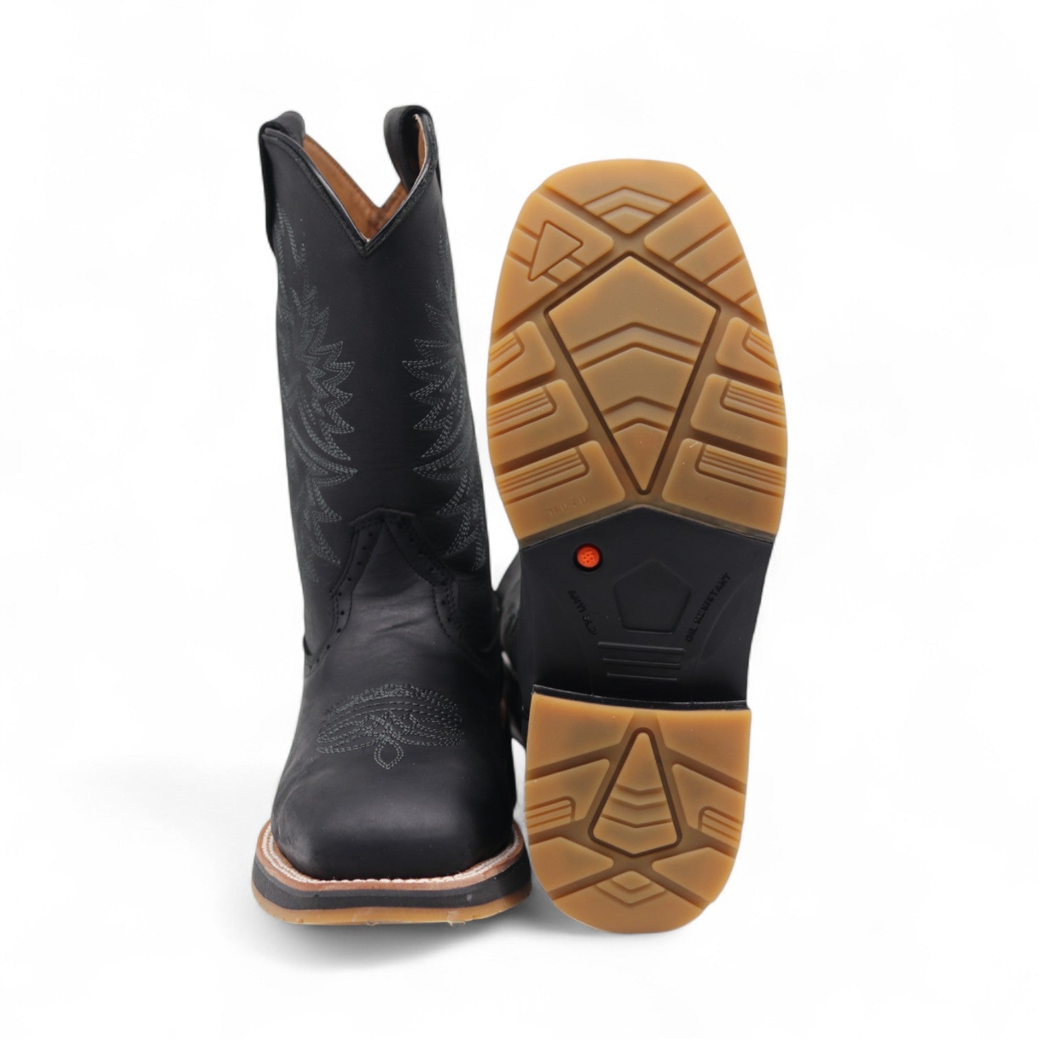 Mack Men's Black Leather Steel Toe Boots