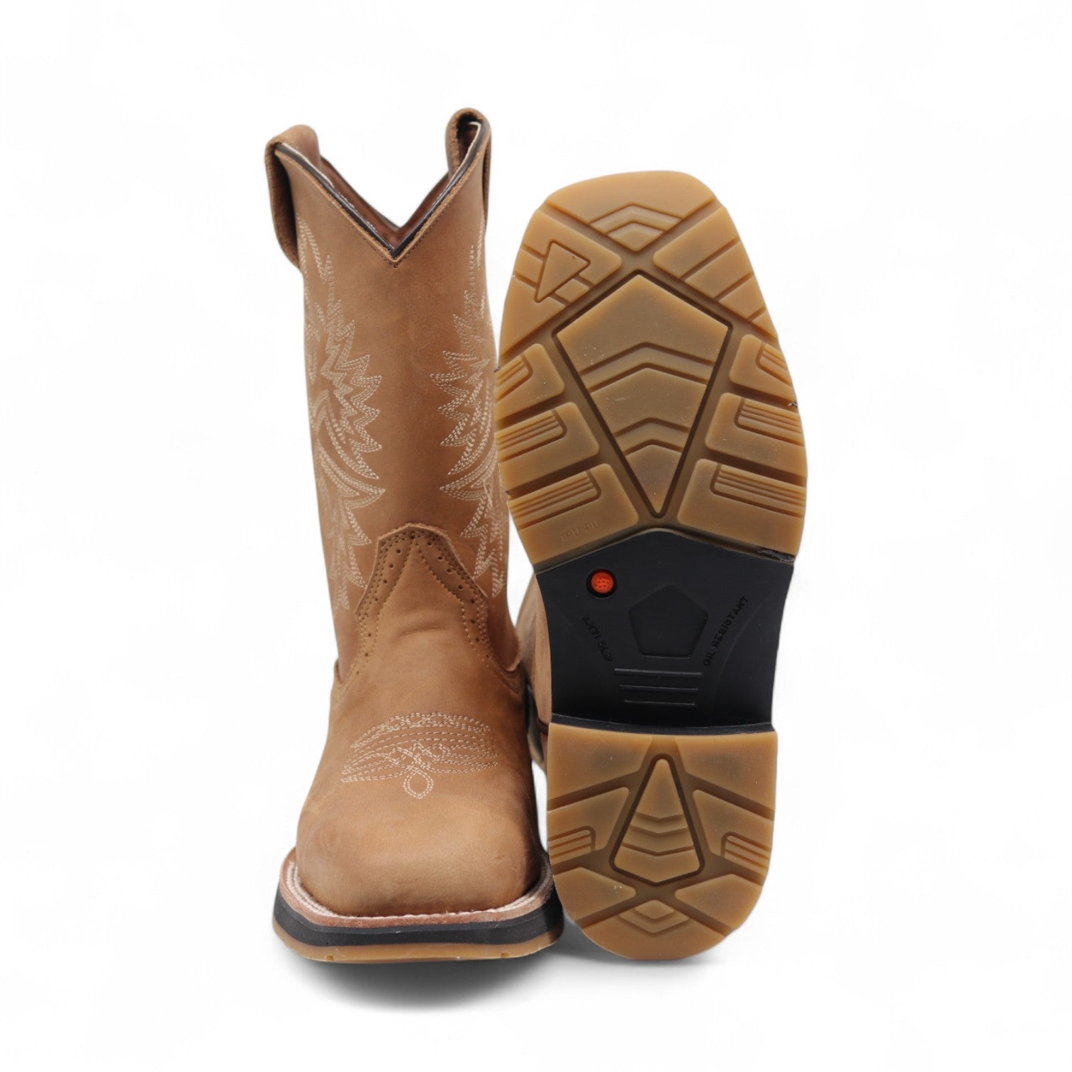 Mack Men's Brown Leather Steel Toe Boots