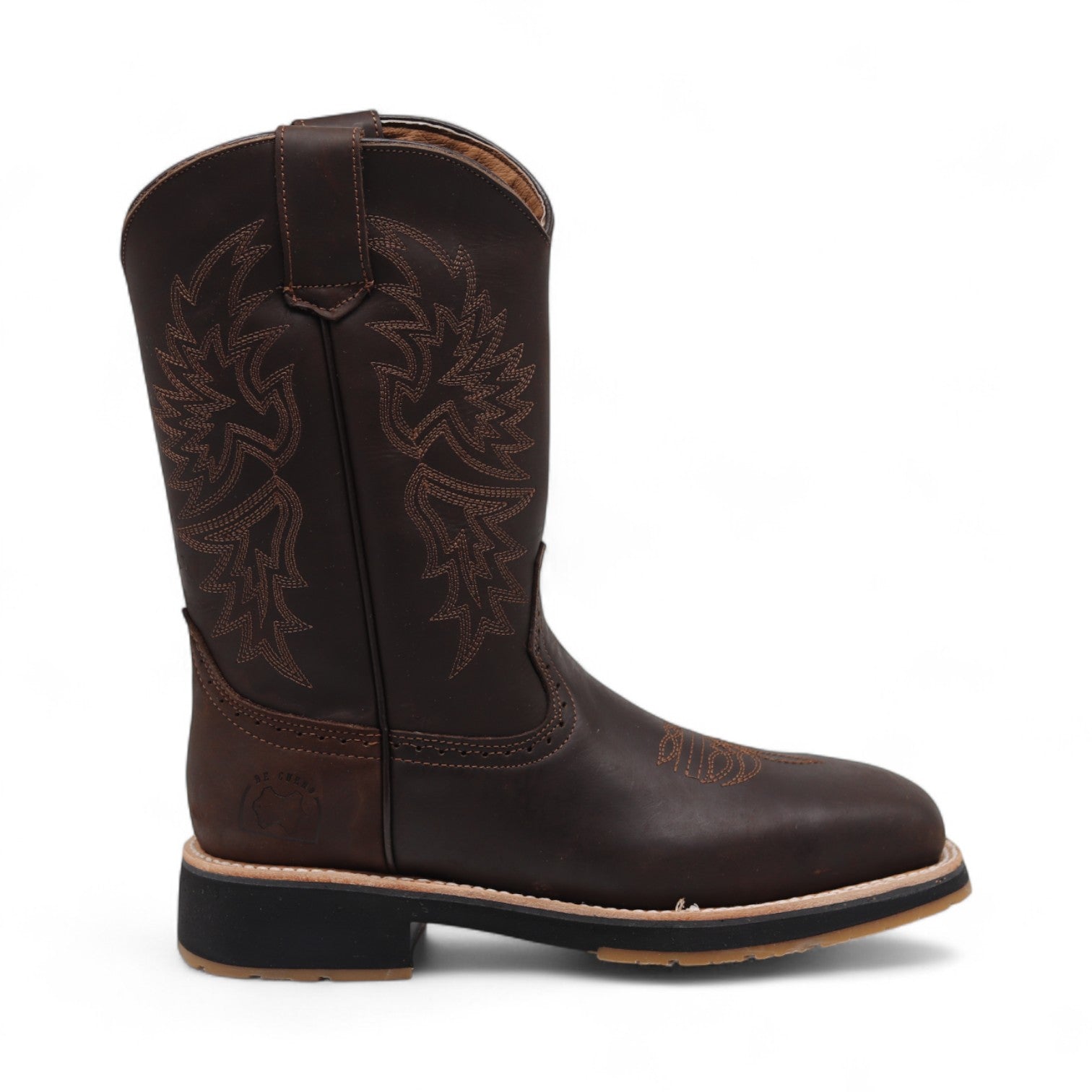 Mack Men's Dark Brown Steel Toe Leather Boots