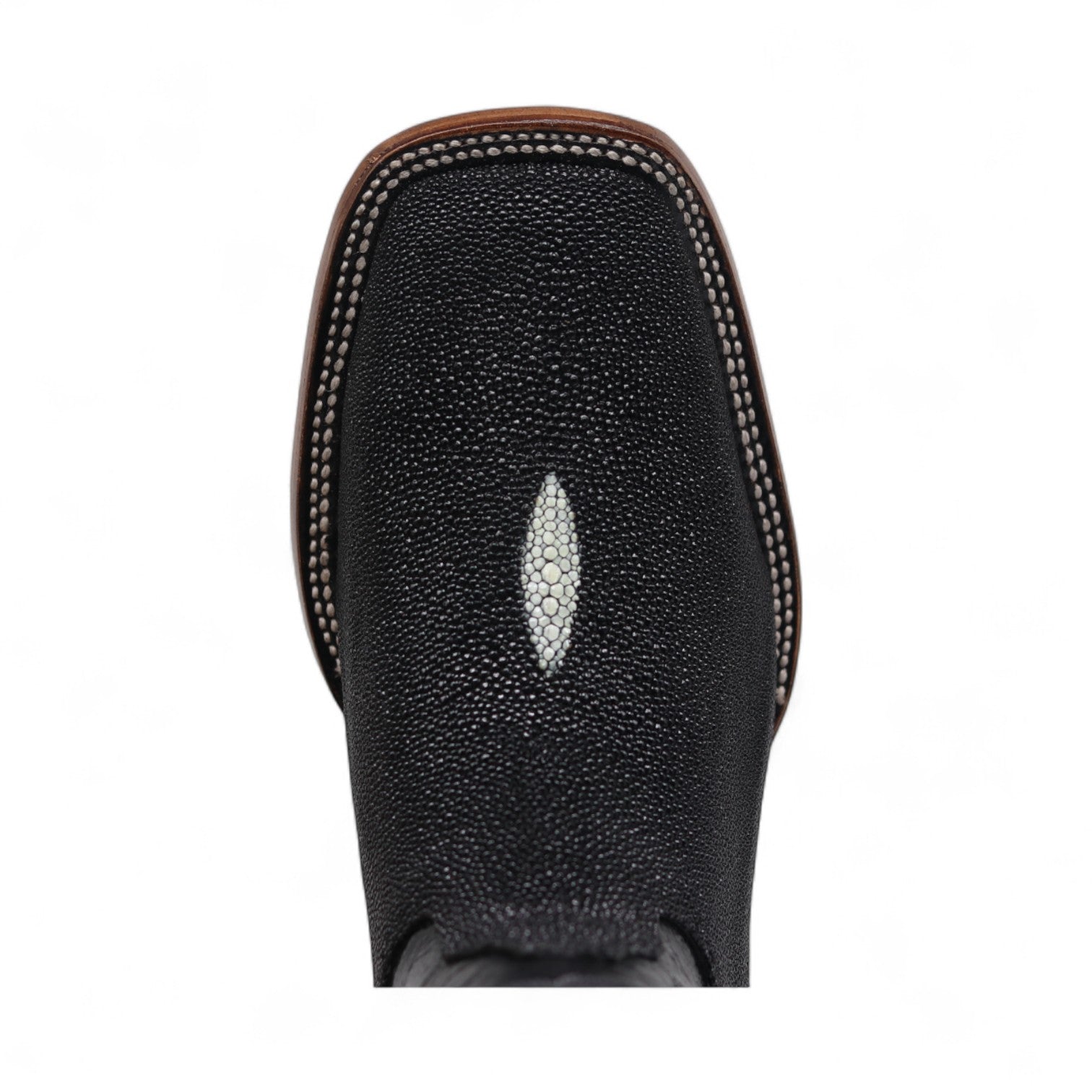 Naveen Men's Black Stingray Exotic Leather Boots