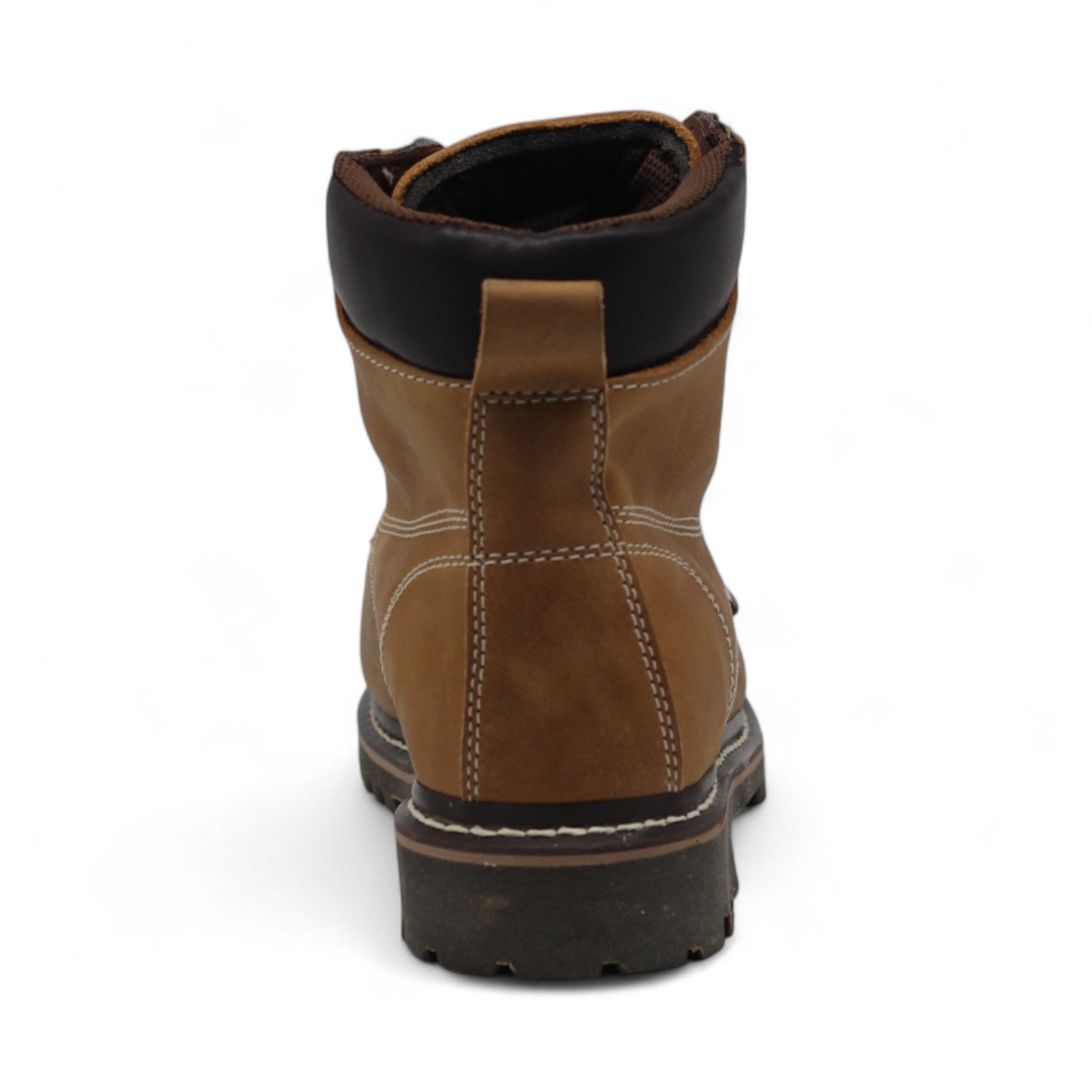Pine Ocher Leather Composite Safety Toe Short Boots