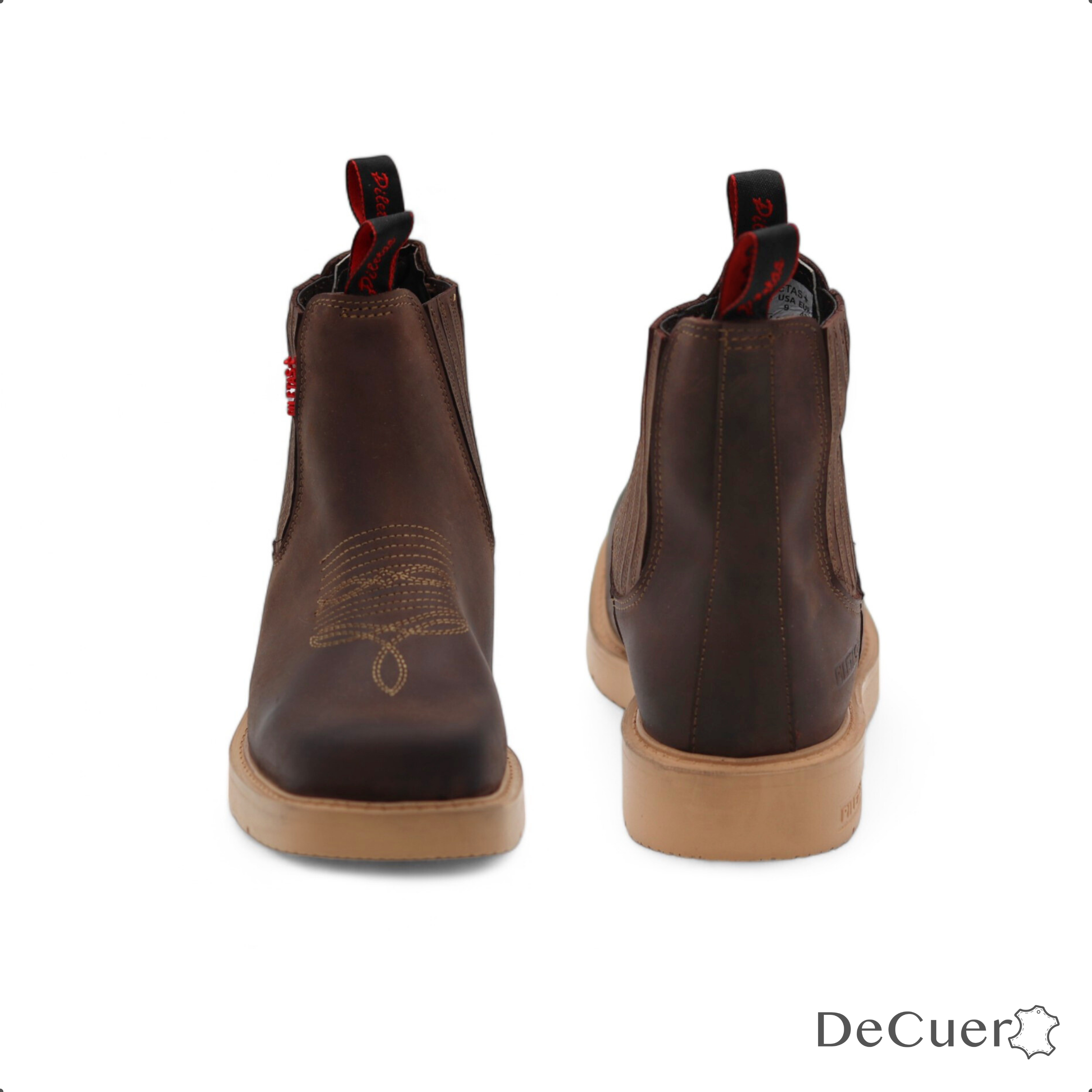 Cuatrero Men's Brown Leather Short Boots