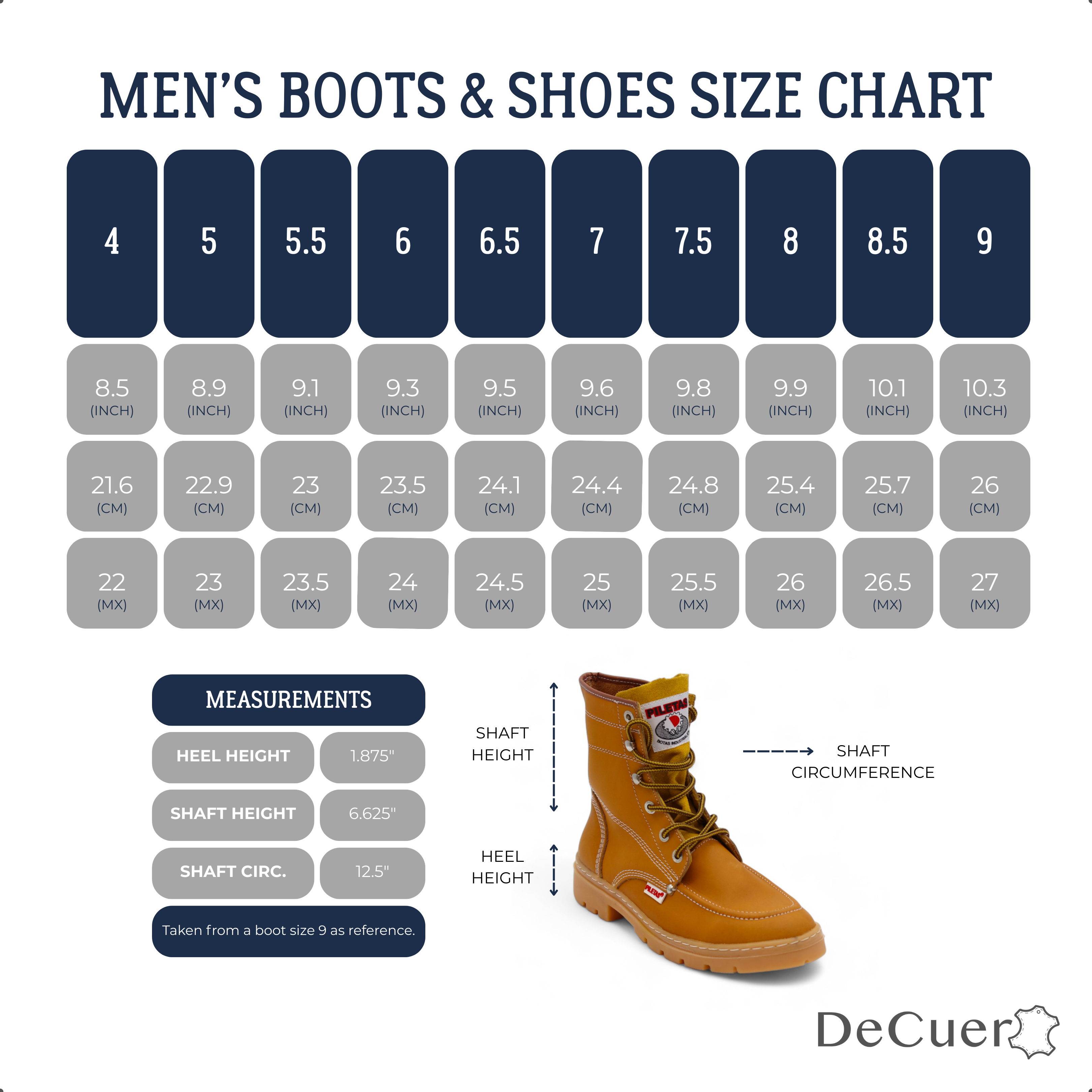 Tracker Men's Camel Leather Short Boots