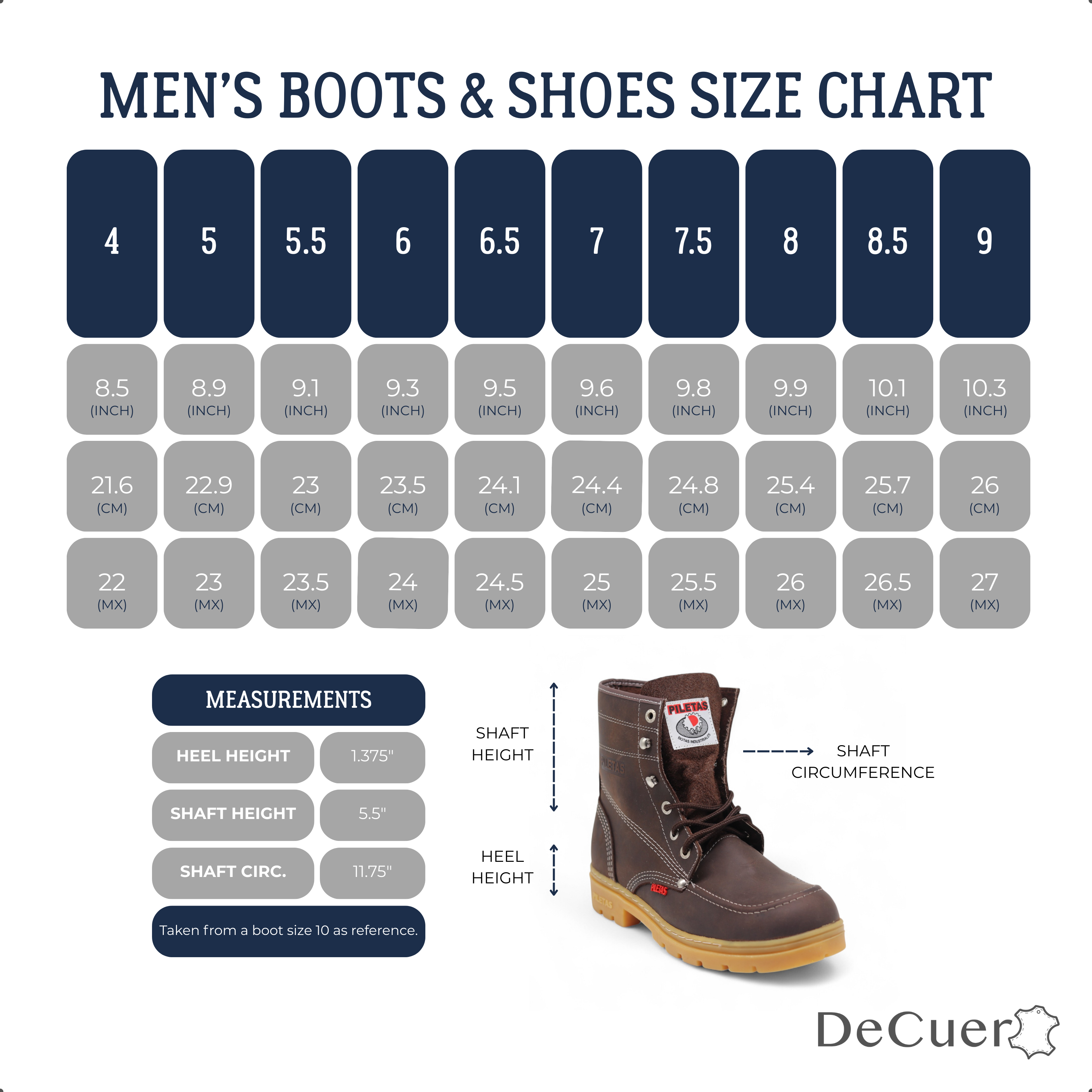 Trooper TR Men's Brown Leather Steel Toe Boots