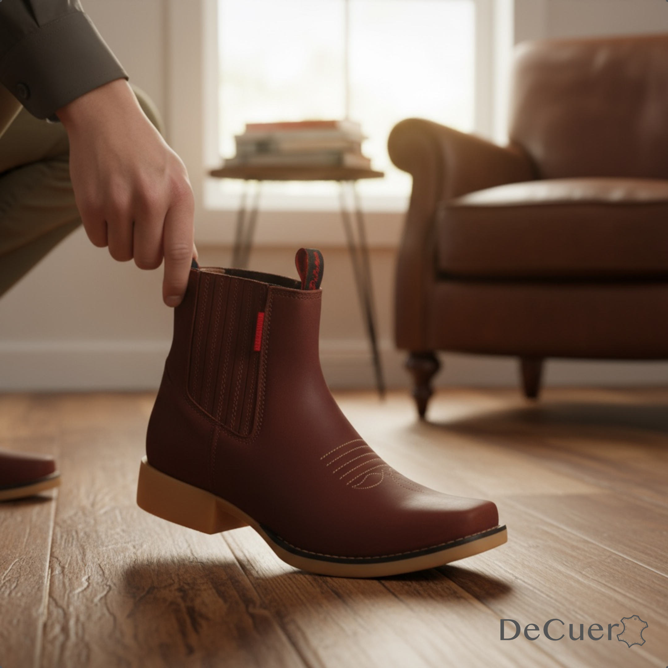 Hacienda Men's Shedron Leather Short Boots