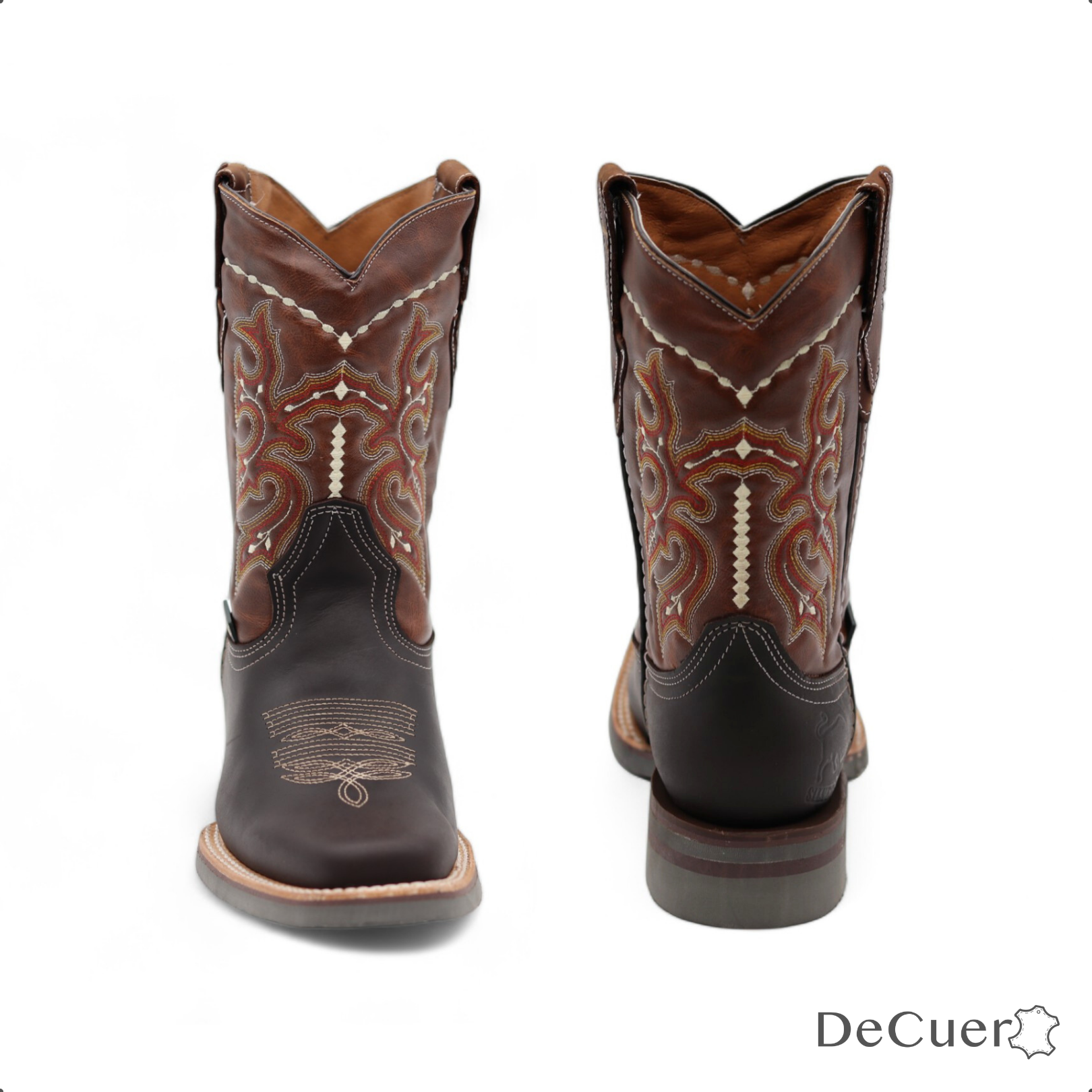 Arlington Men's Brown & Camel Leather Boots