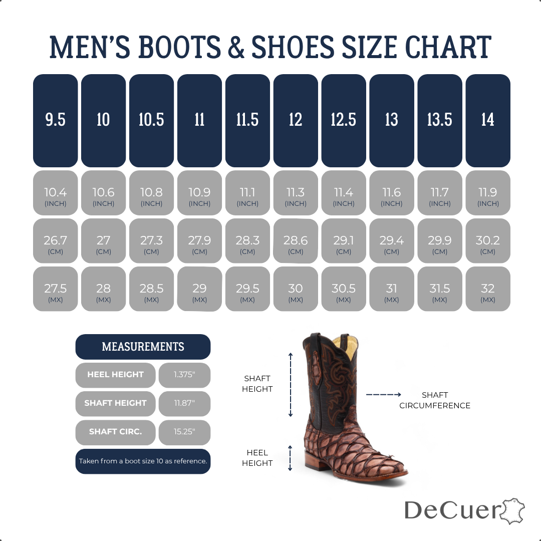 Orson Men's Brown Pirarucu Exotic Leather Boots