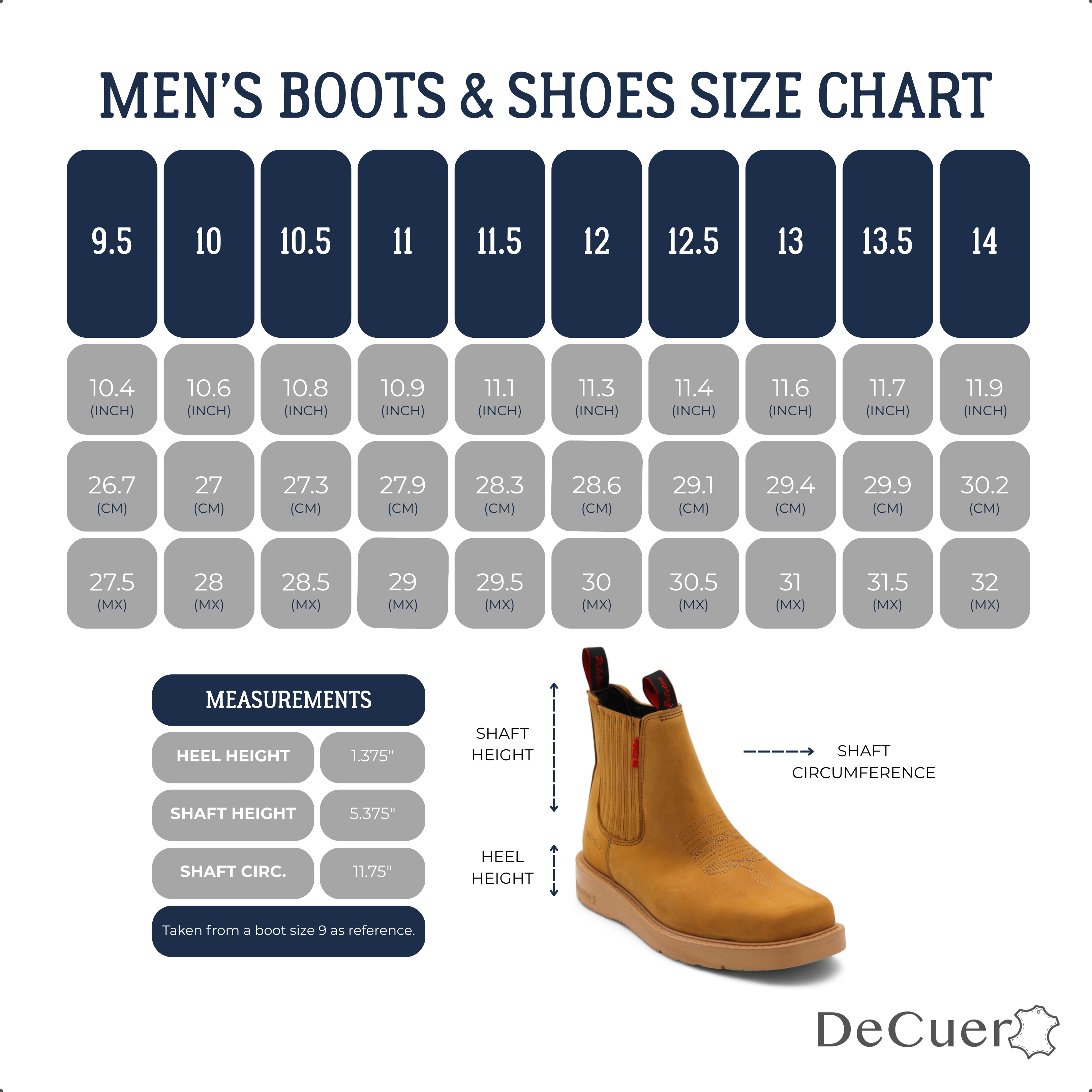 Cuatrero Men's Camel Leather Short Boots