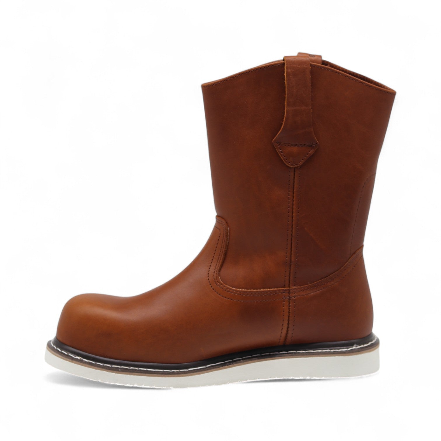 Alder Men's Camel Leather Composite Safety Toe Boots