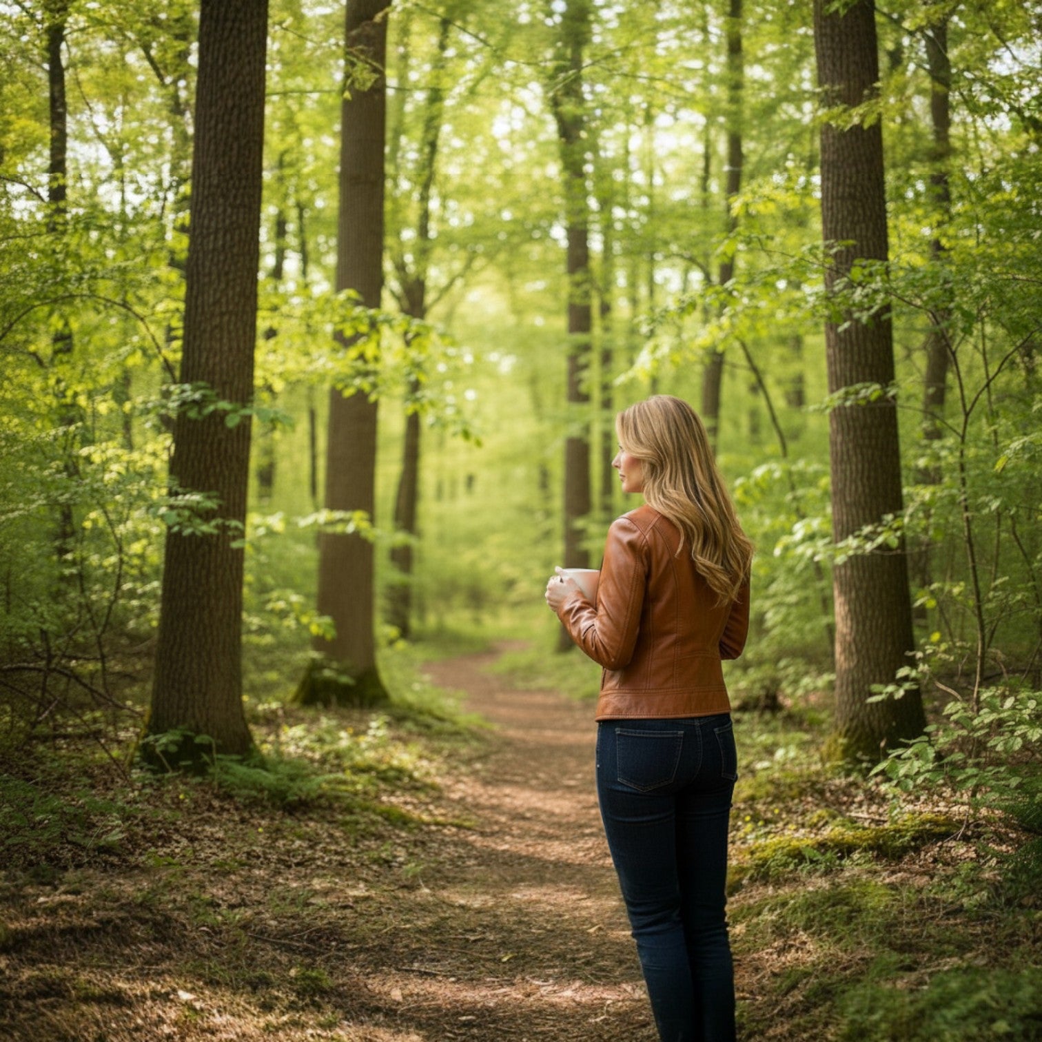 Beatrice Women's Camel Leather Jacket