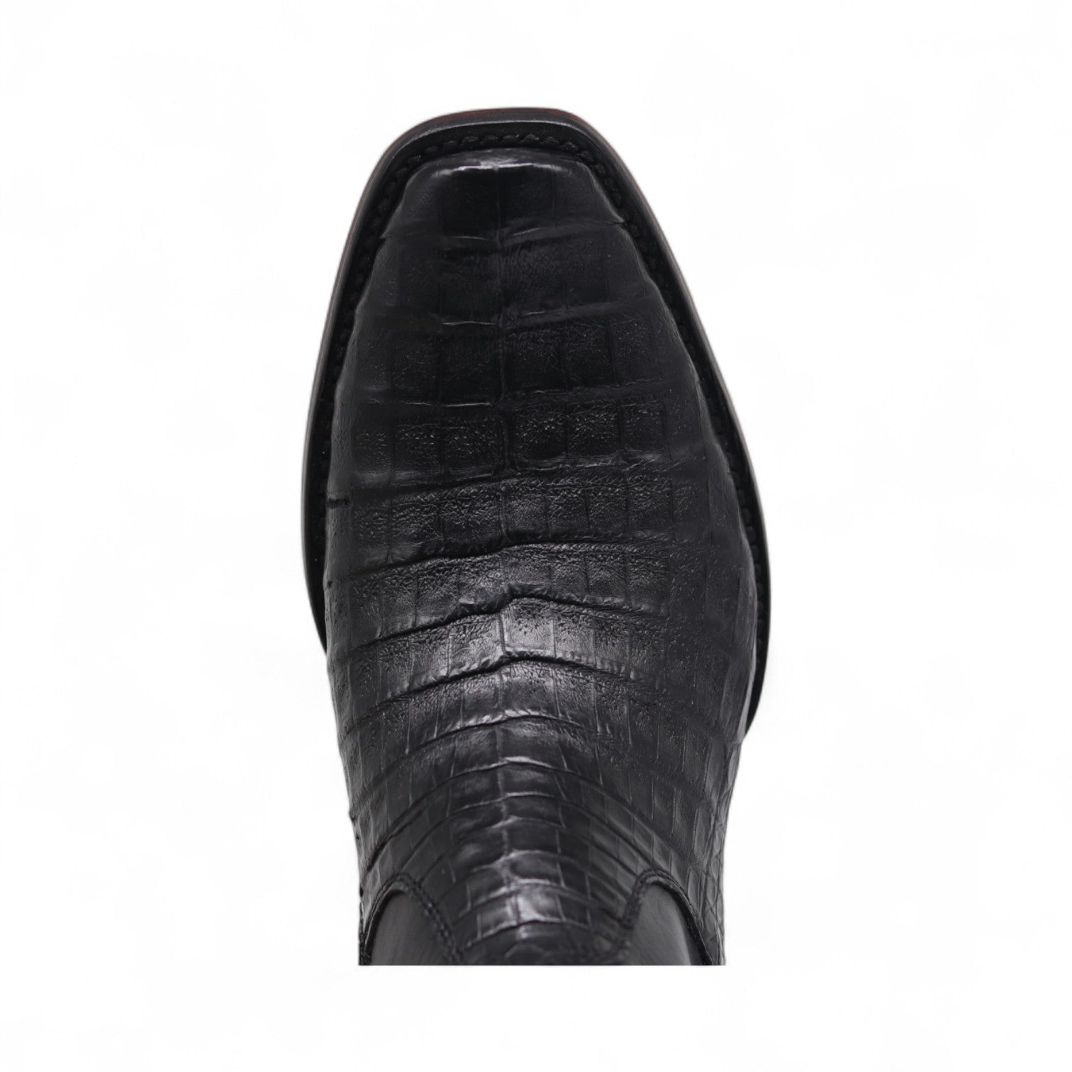 Caspian Men's Black Coco Exotic Leather Boots