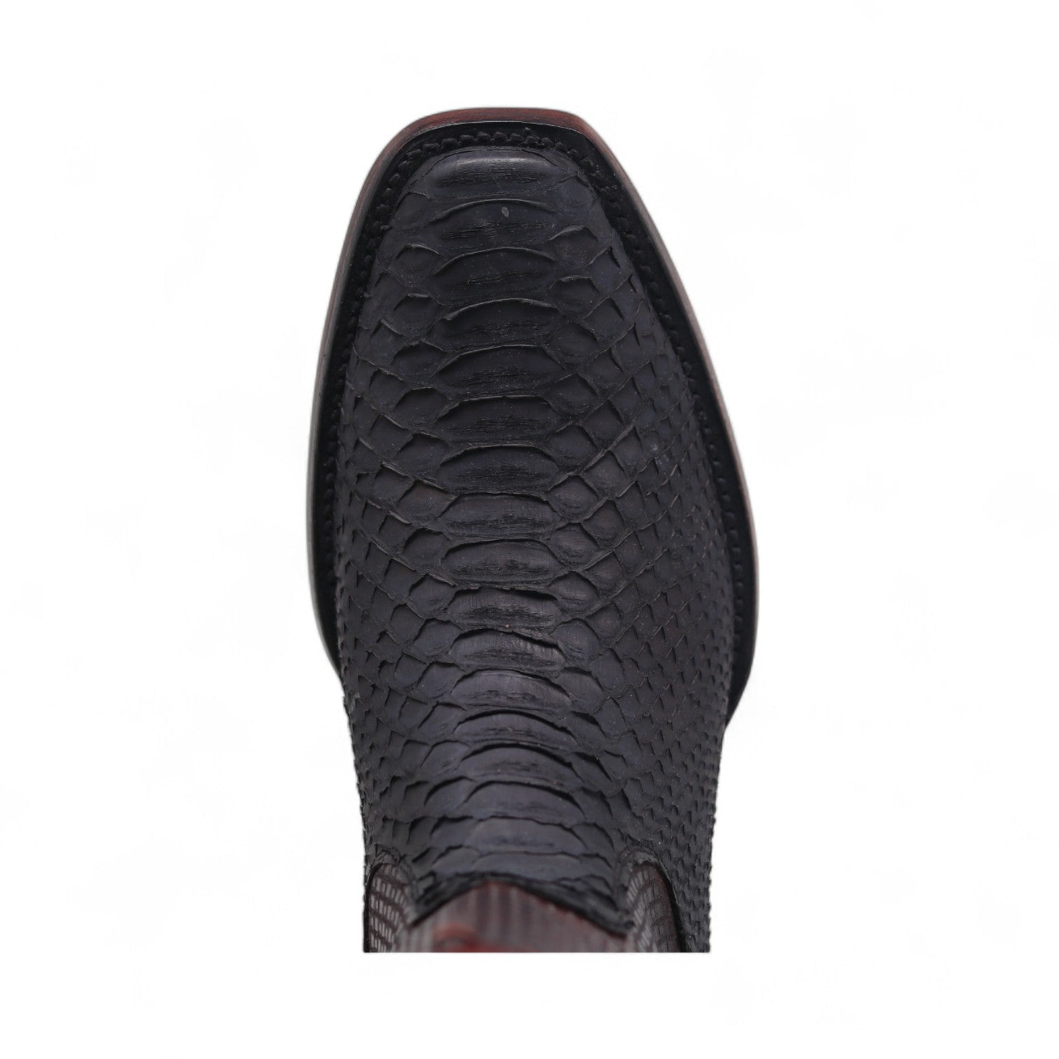 Connor Men's Black Python Exotic Leather Boots