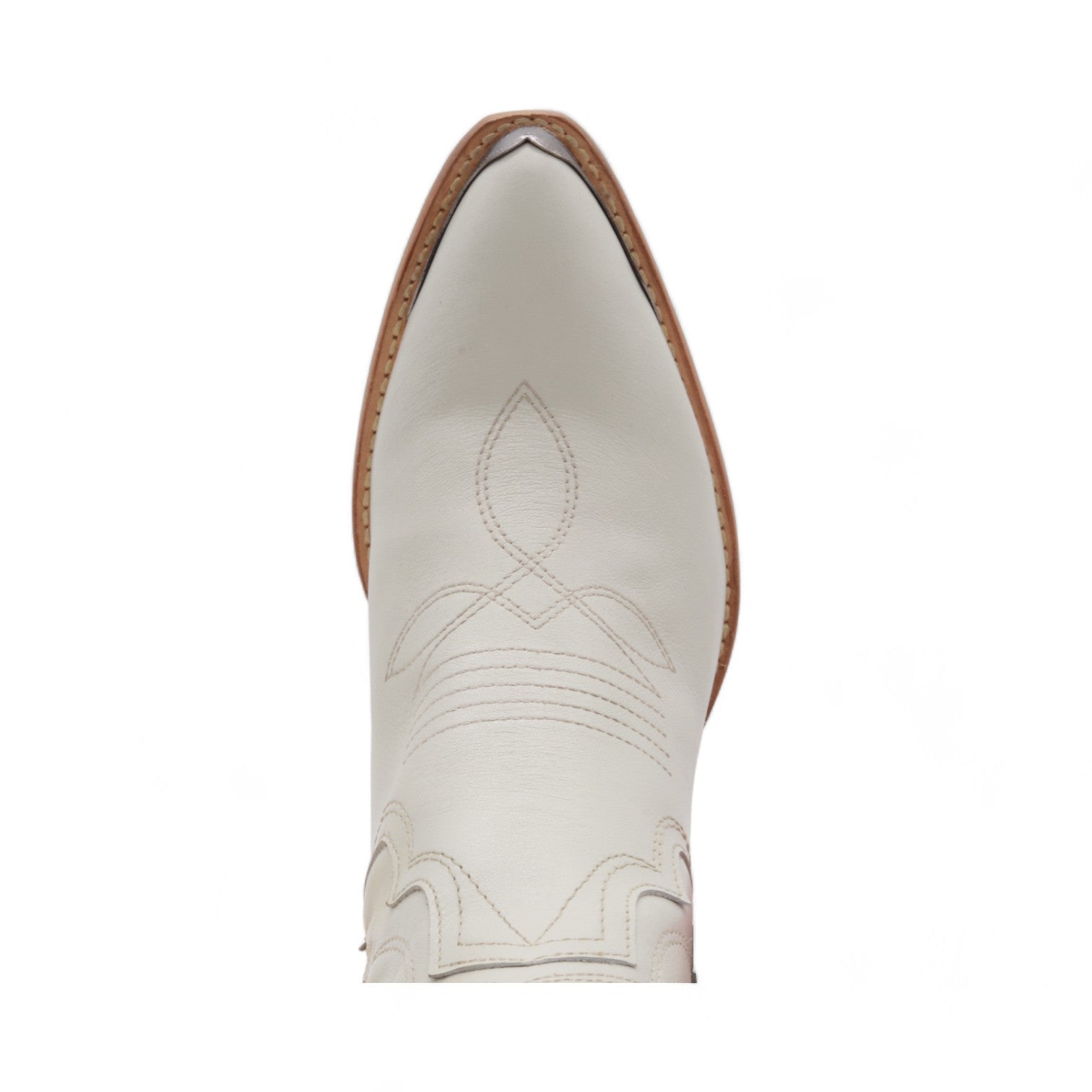 Oeste Women's White Leather Short Boots