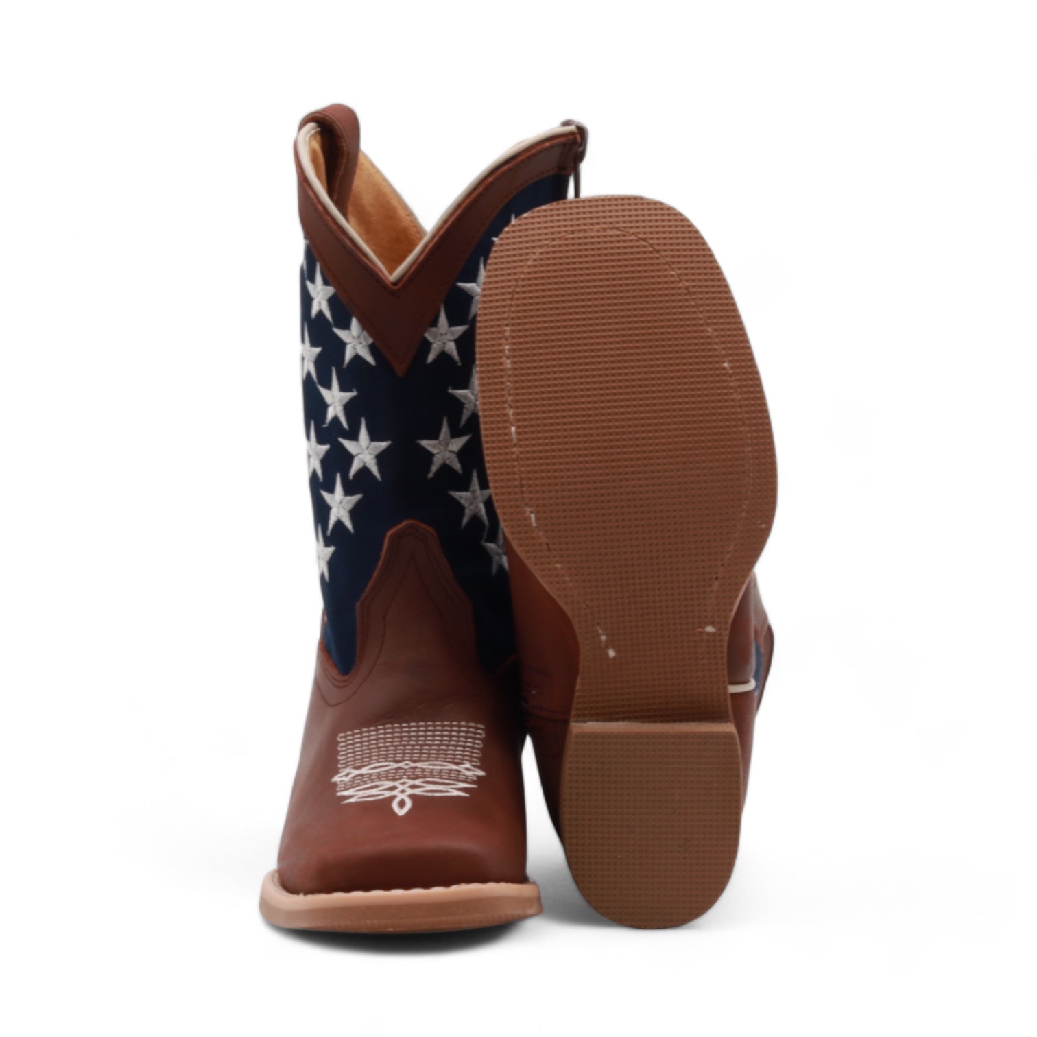 Carson Juniors Brown Leather Boots