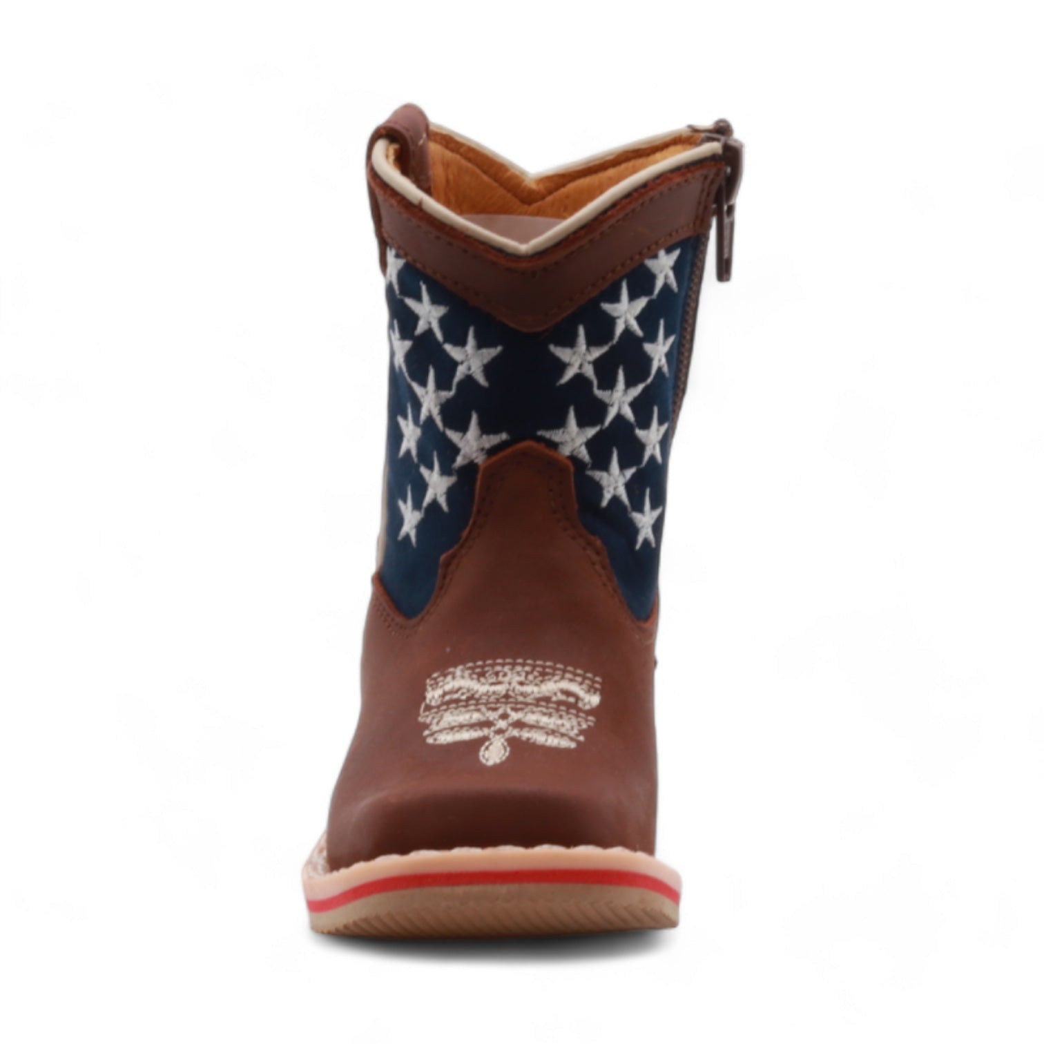 Carson Kids Brown Leather Boots