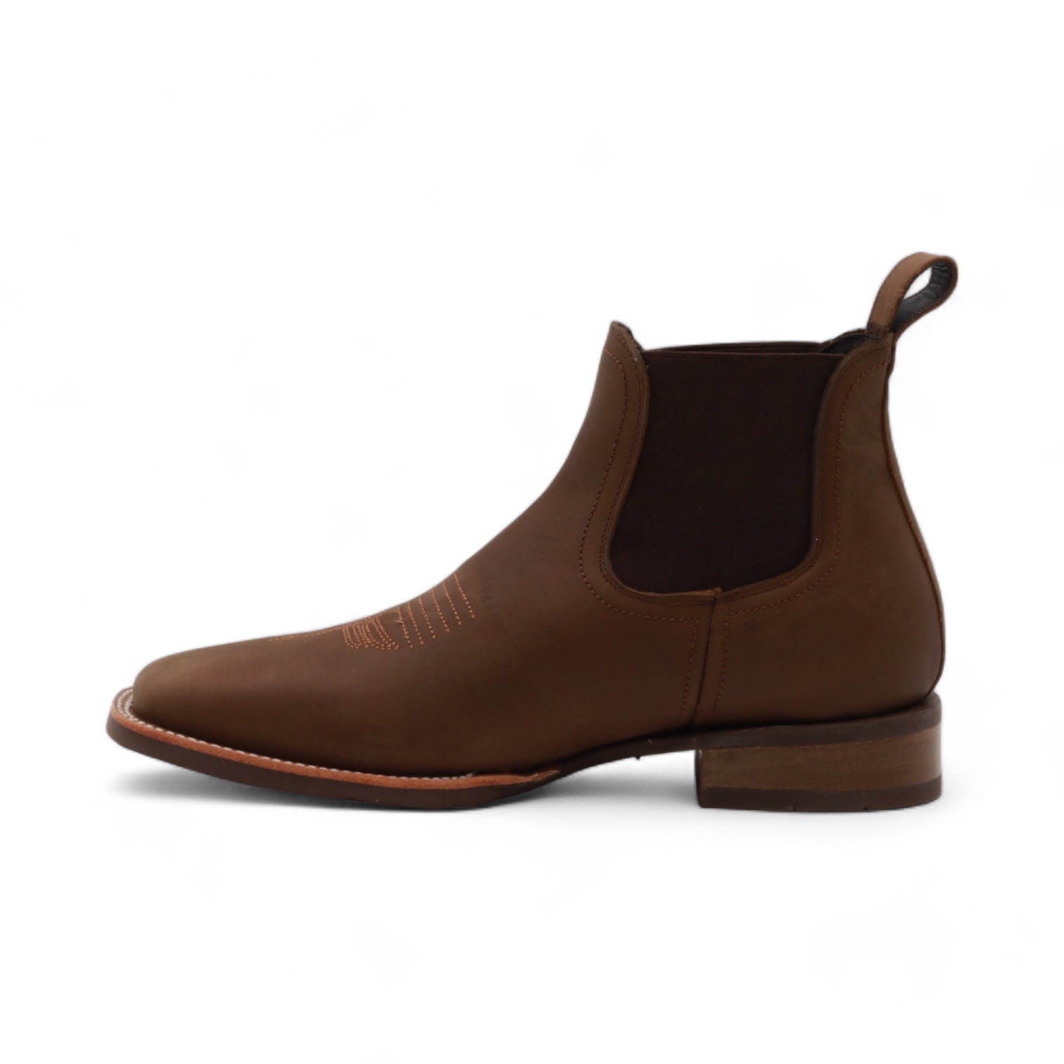 Kingston Men's Brown Leather Short Boots