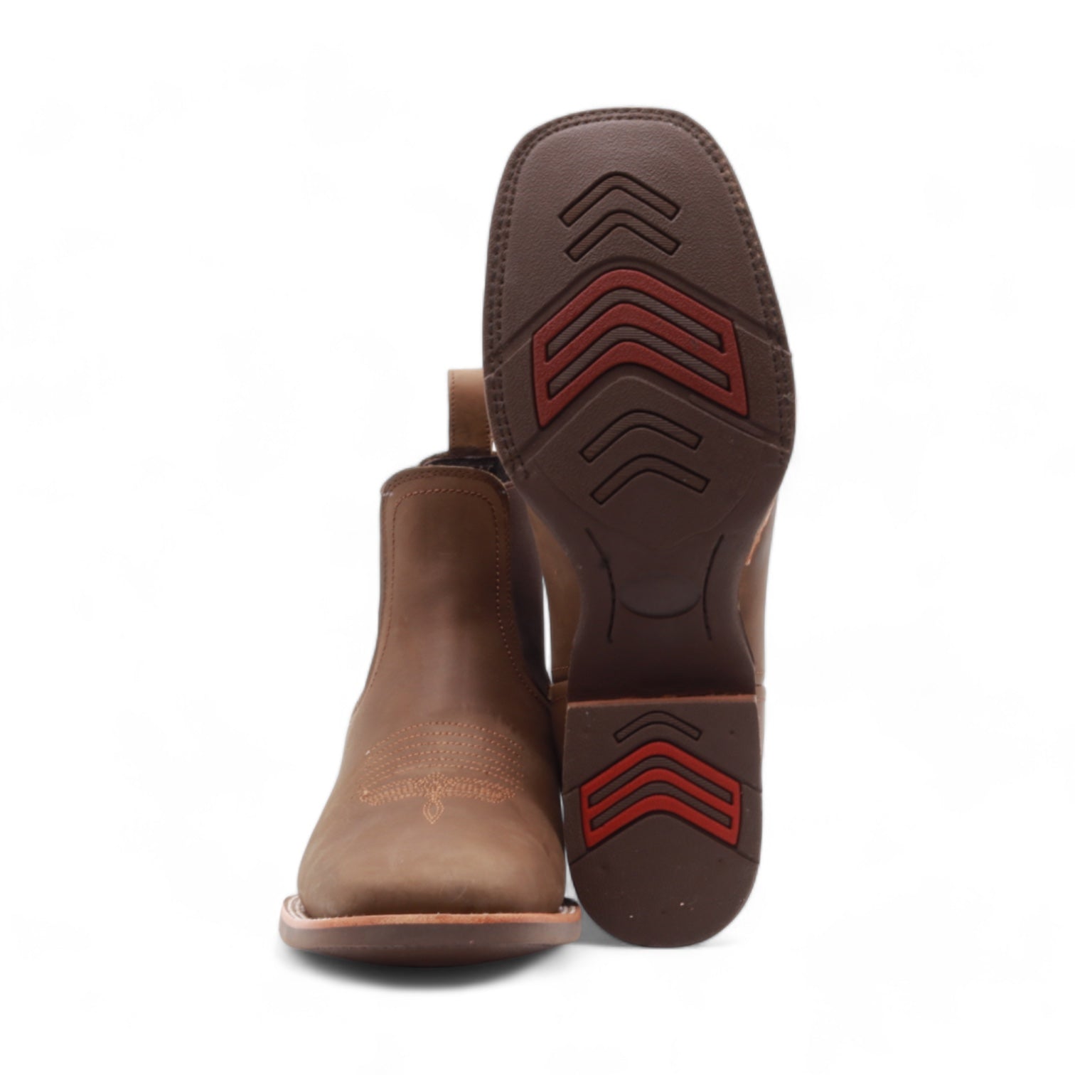 Kingston Men's Brown Leather Short Boots