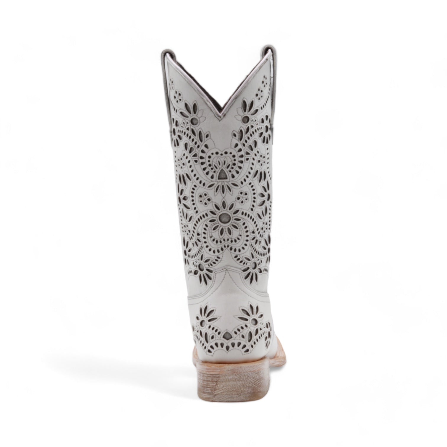 California Women's White Leather Boots