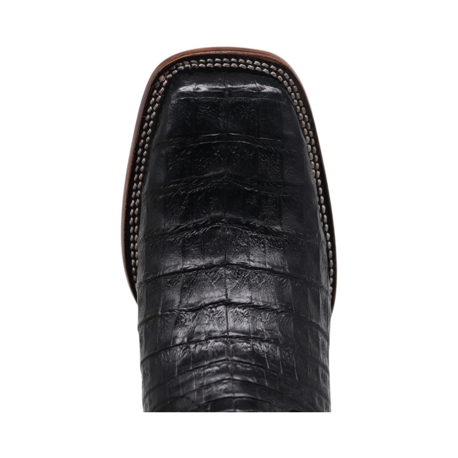 Keaton Men's Black Croc Belly Exotic Leather Boots