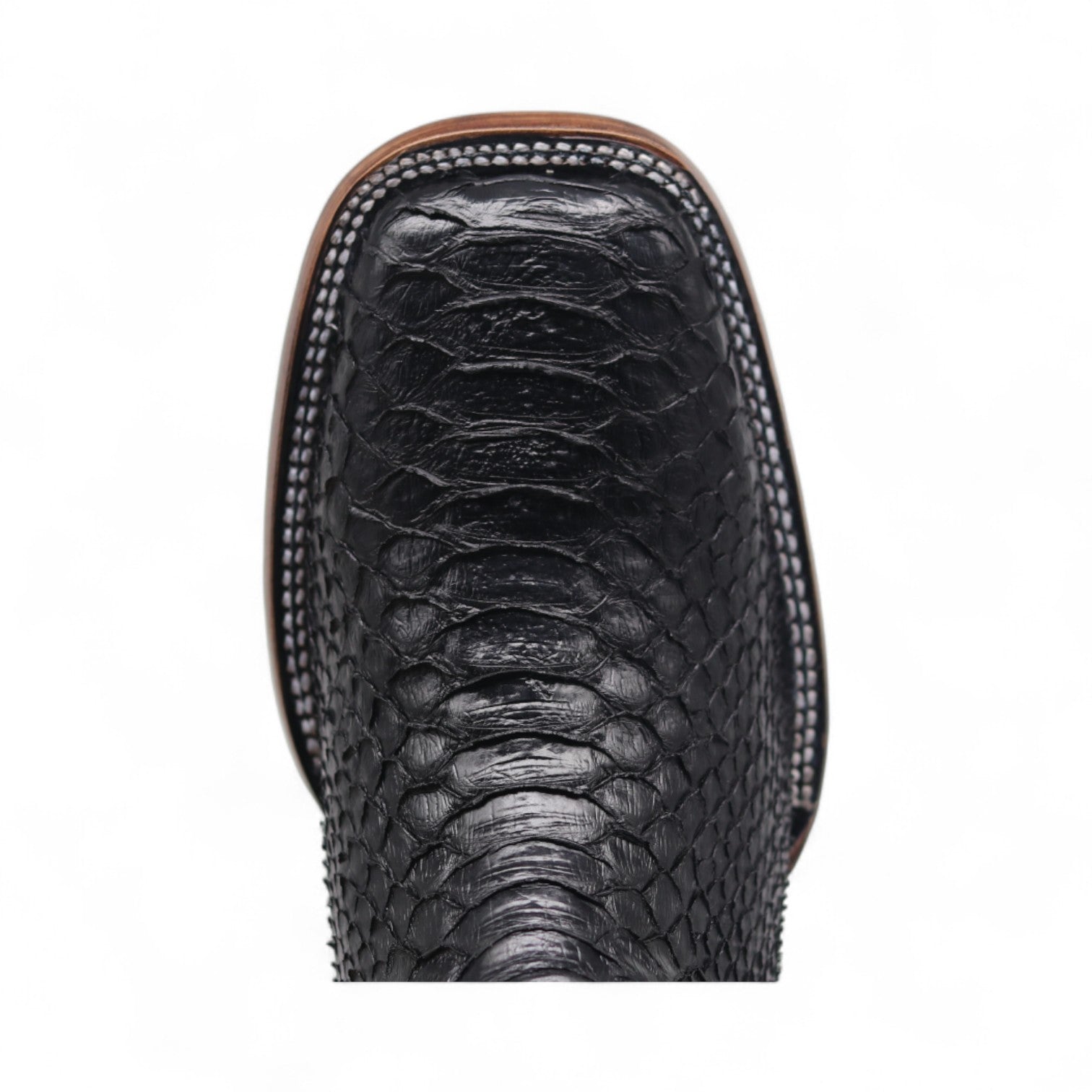 Rocco Men's Black Python Exotic Leather Boots