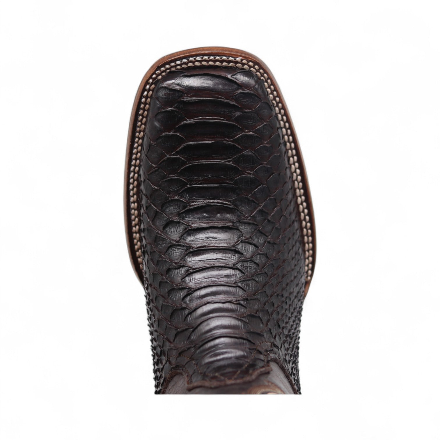 Rocco Men's Brown Python Exotic Leather Boots