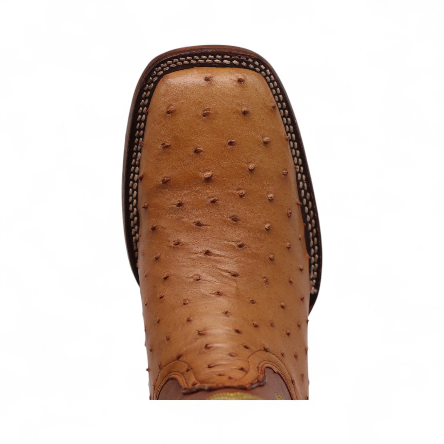 Tafari Men's Camel Ostrich Exotic Leather Boots